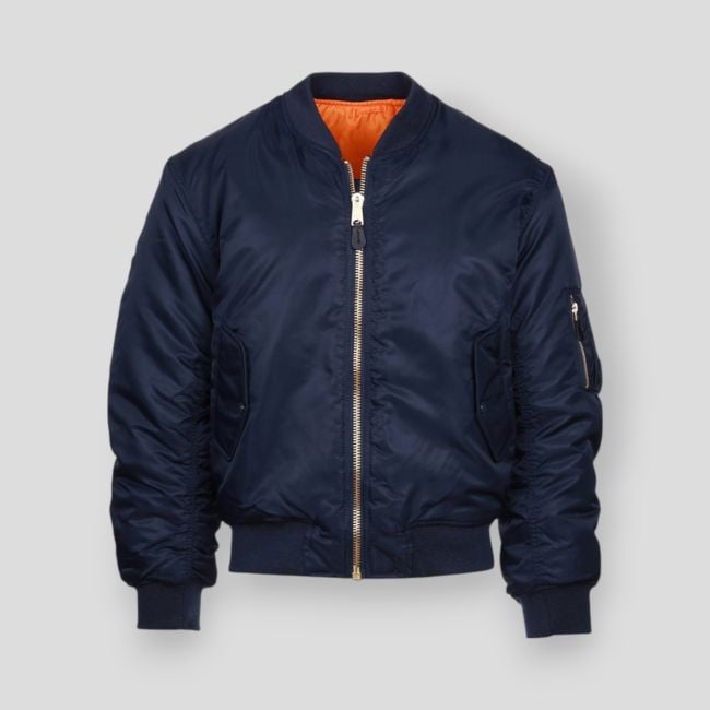 Casaco bomber de aviação MA-1 azul - Fostex Garments Casaco bomber de aviação MA-1 azul - Fostex Garments