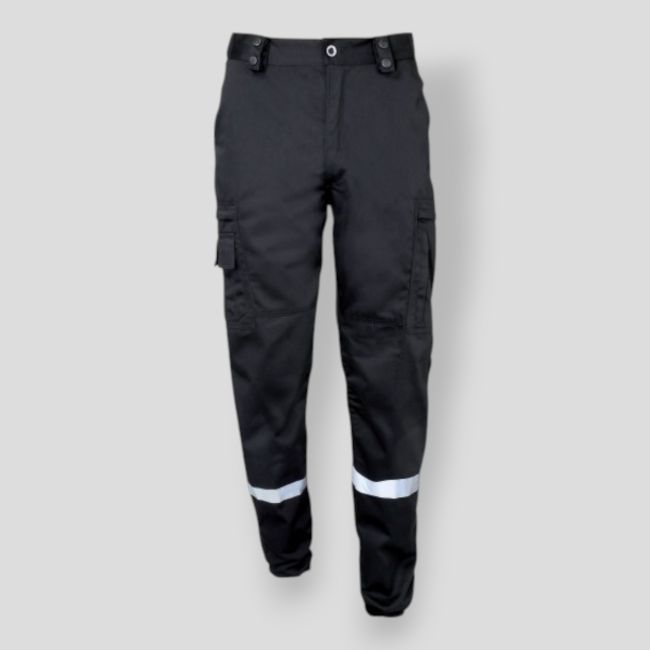 Pantaloni Action con banda retroriflettente - Nero - CityGuard
