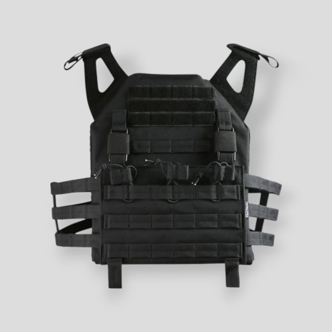 Gilet portapiastra Buckle-tek - Nero - Kombat Tactical