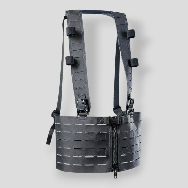 Split Front MX266 Chest Rig - Black - Lindnerhof