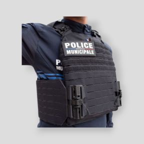 Portaplacas Rider para chaleco antibalas Quick Release Security - Negro - Le Protecteur