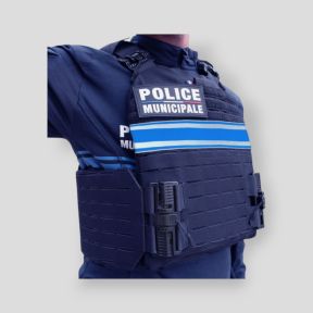 Chaleco antibalas porta-placas Quick Release Rider NIJ IIIA Policía Municipal con placas flexibles - El Protector