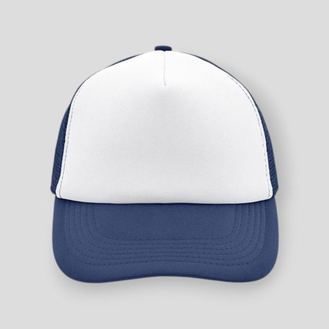 Casquette trucker blanc/marine - PVD
