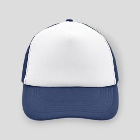 Casquette trucker blanc/marine - PVD