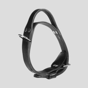 Ledernes Schutzhundehalsband mit Griff - Scorpion