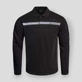 Polo de manga larga Seguridad Privada Sécu-One - Negro - A10 Equipment