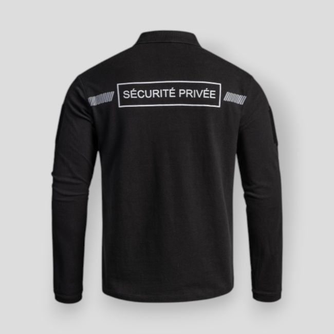 Polo de manga comprida Segurança Privada Sécu-One - Preto - A10 Equipment