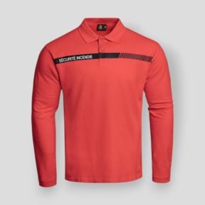 Polo de manga larga Seguridad Contra Incendios Sécu-One - Rojo - A10 Equipment