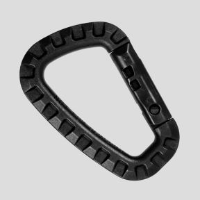 Schwarzer Kunststoff-Karabiner - 101 Inc