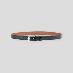 Luxe Leren Riem Gevoerd 30mm - Zwart - GK
