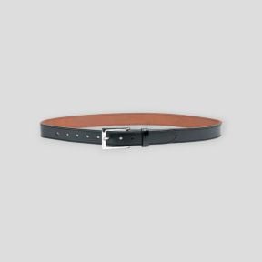 Luxe Leren Riem Gevoerd 30mm - Zwart - GK