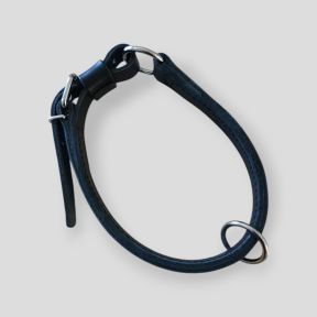 Leren Wurgketting met Grote Ring - Scorpion