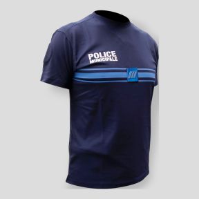 Teeshirt police municipale bleu marine - Patrol Equipement