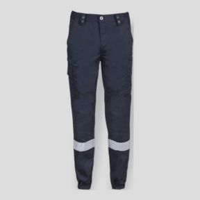 Pantaloni Action con striscia retroriflettente - Blu Navy - CityGuard