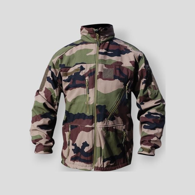 Chaqueta Softshell Camuflaje CE con cremalleras impermeables - Patrol Equipement Chaqueta Softshell Camuflaje CE con cremalleras impermeables - Patrol Equipement