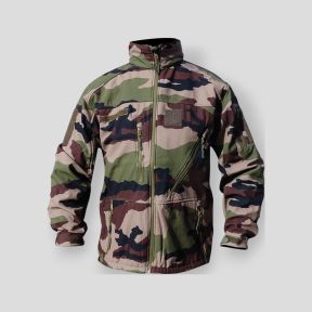 Chaqueta Softshell Camuflaje CE con cremalleras impermeables - Patrol Equipement