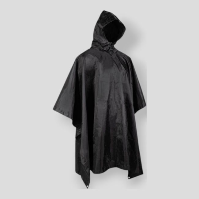 Poncho ripstop Basic - Negro - Mil-Tec