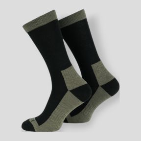 Chaussettes tactiques en laine - Vert Olive/Noir - 101 Inc