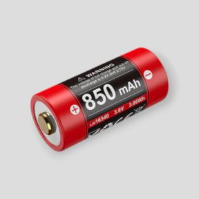 Oplaadbare batterij 16GT-85UR met micro-USB poort (16 340 Li-on, 3,6V, 850mAh) - Klarus