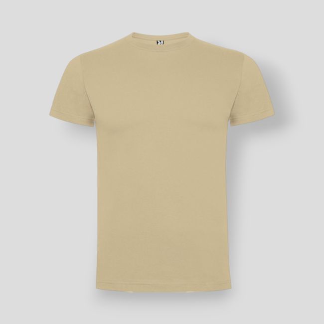 T-shirt z krótkimi rękawami okrągły dekolt Dogo Premium - Piaskowy - Roly