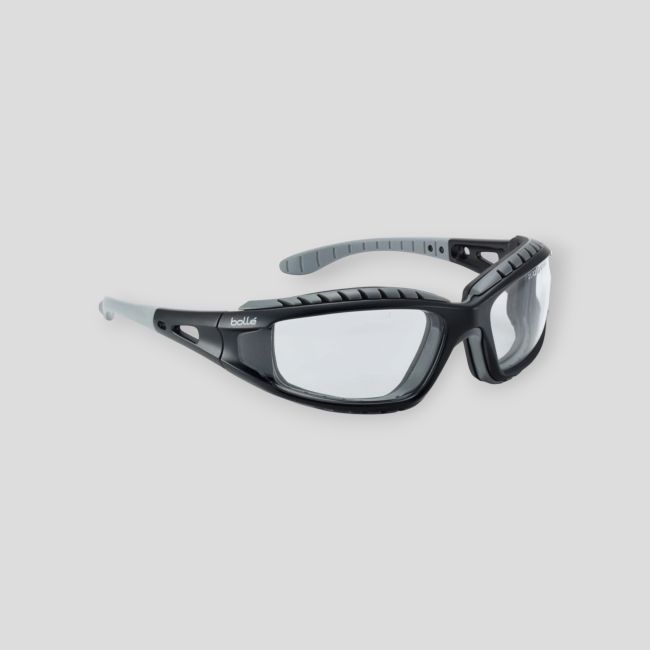 Hybride veiligheidsbril Tracker (kleurloos glas) - Zwart - Bollé Safety