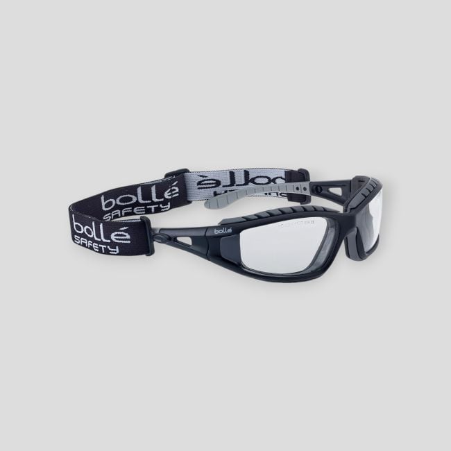 Hybride veiligheidsbril Tracker (kleurloos glas) - Zwart - Bollé Safety