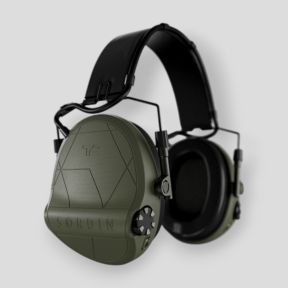 Słuchawki ochronne z czarną skórzaną pałąkiem Suprême T2 (SNR: 29db) - Olive Green - MSA Sordin