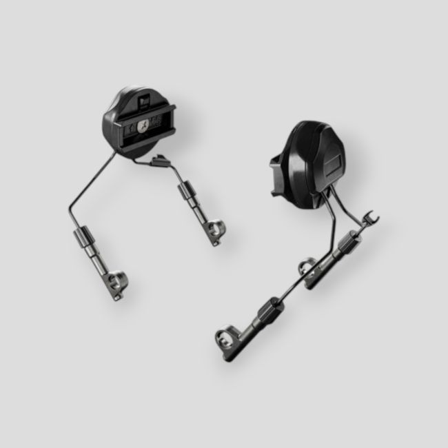 Bevestigingssysteem op tactische helm voor gehoorbescherming Suprême T2/X2 BT - Zwart - MSA Sordin