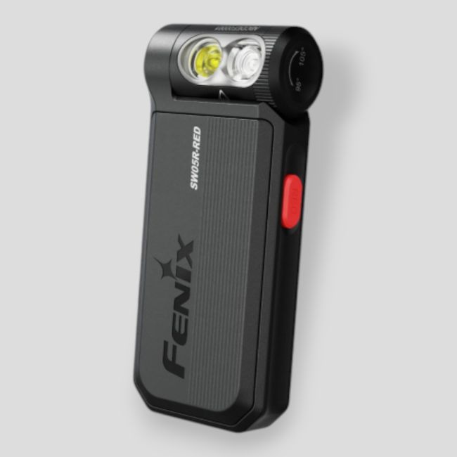 Latarka akumulatorowa SW05R-RED (150 lumenów) - Czarna - Fenix