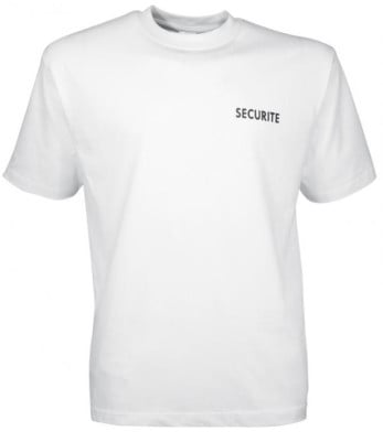 Tee-shirt Sécurité Blanc - CityGuard
