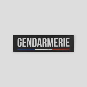 Faixa velcro em borracha GENDARMERIE 25x7cm - GK