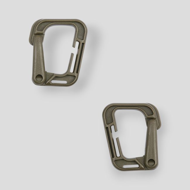 Set van 2 grimloc karabijnhaken - Groen - 101 Inc