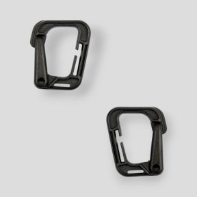 Lot de 2 mousquetons grimloc - Noir - 101 Inc