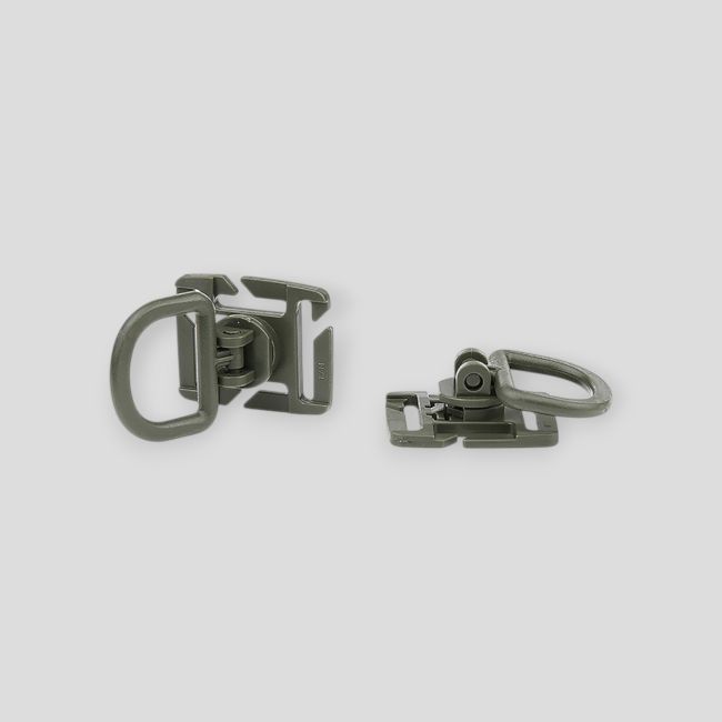 Set van 2 Molle D-ringen - Groen - 101 Inc