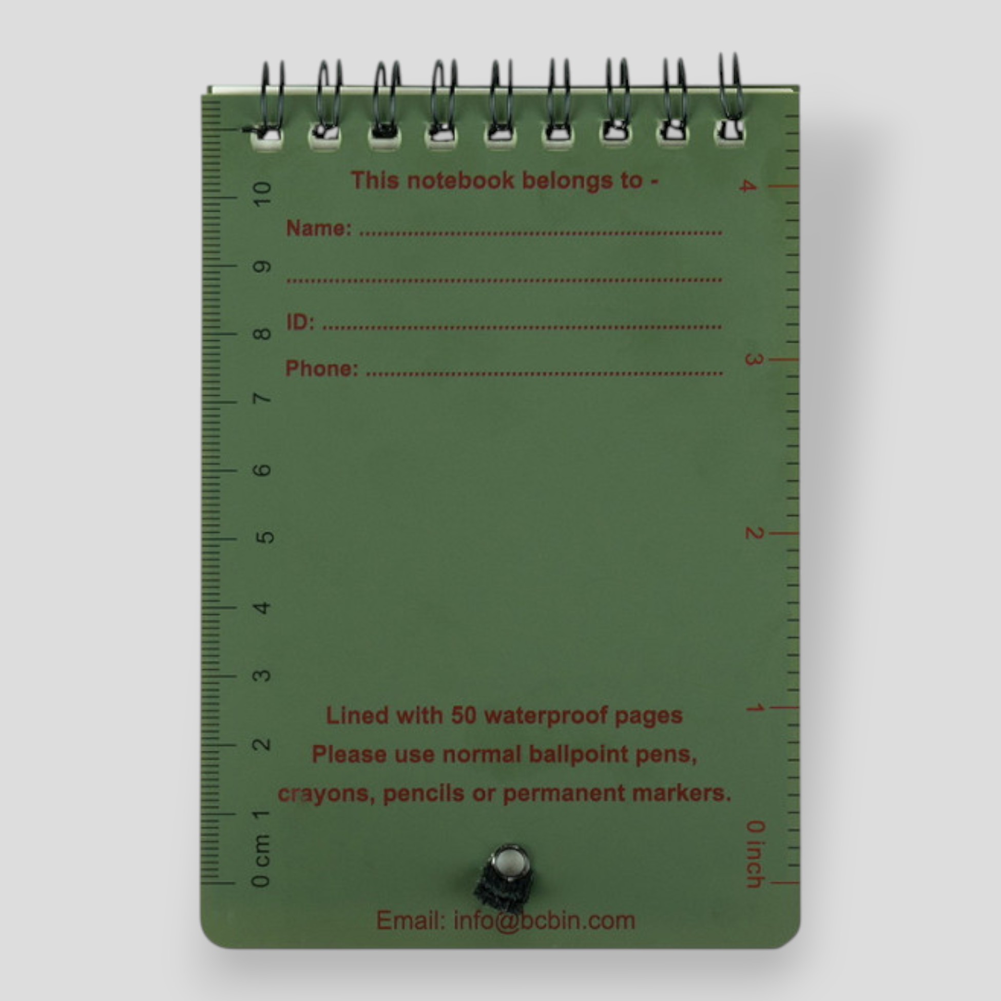 Carnet étanche Mil-Tec – Petit Format, Waterproof, Outdoor, Survie, Camping