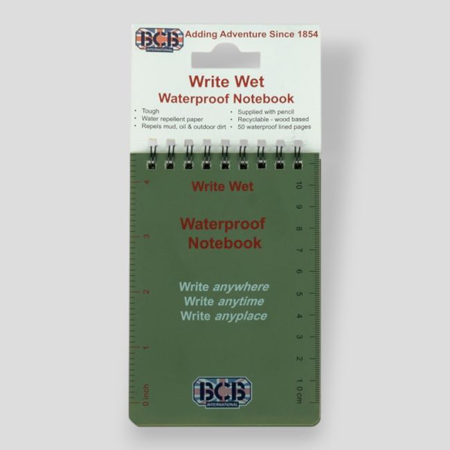 Wasserfestes Notizbuch (Taschenformat) CD456 - Olivgrün - BCB International