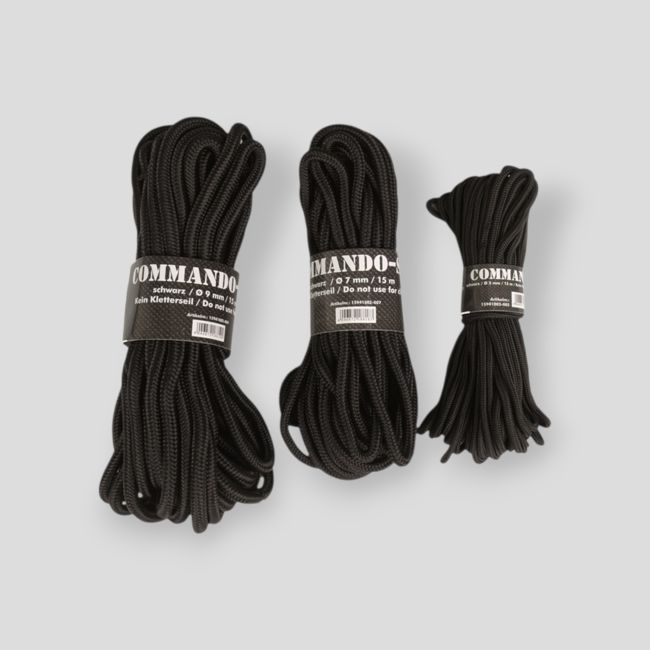 Lina Commando 9mm15m - Czarna - Mil-Tec