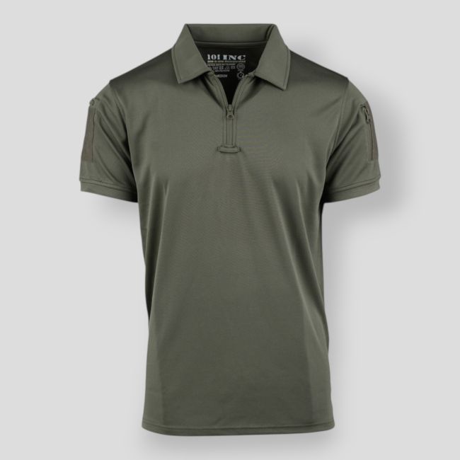 Tactische polo Quick Dry met rits - Ranger Green - 101 Inc