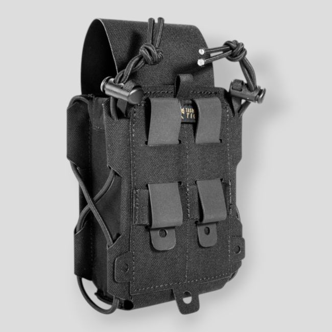 Tasca universale M (porta-caricatori, GPS, radio, …) - Nero - Tasmanian Tiger