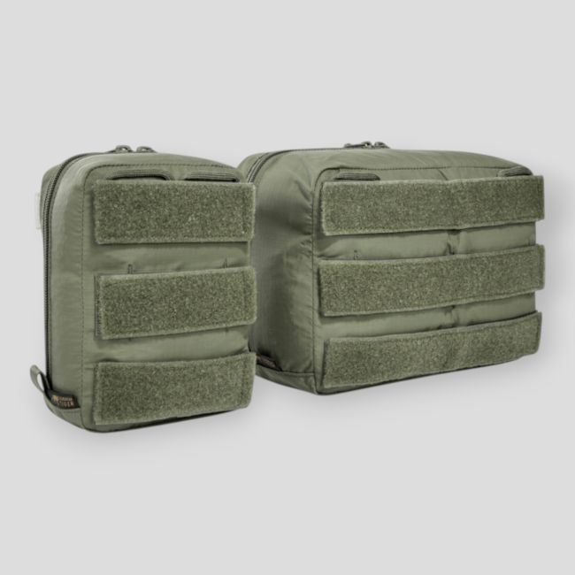 Lote de 2 bolsillos multiusos con velcro - Verde Oliva - Tasmanian Tiger