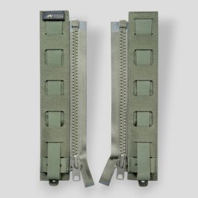 Set van 2 modulaire ritsen voor plaatdrager vest - Olijfgroen - Tasmanian Tiger
