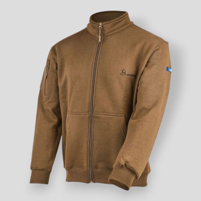 French Army Sweatshirt-Jacke - Coyote - Ares