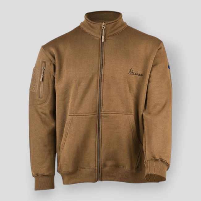 French Army Sweatshirt-Jacke - Coyote - Ares
