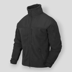 klasyczna kurtka wojskowa - fleece - czarny - helikon
