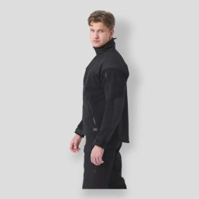 classic army jacket - fleece - black - helikon