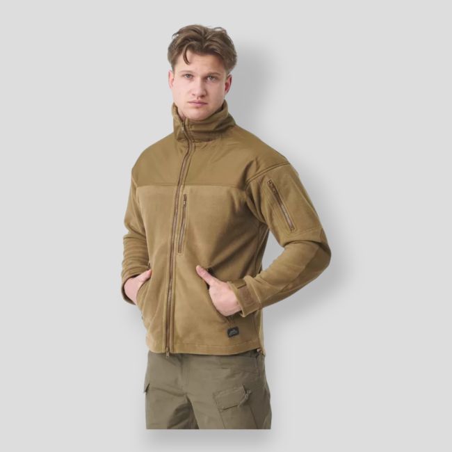 klasyczna kurtka wojskowa - fleece - coyote - helikon