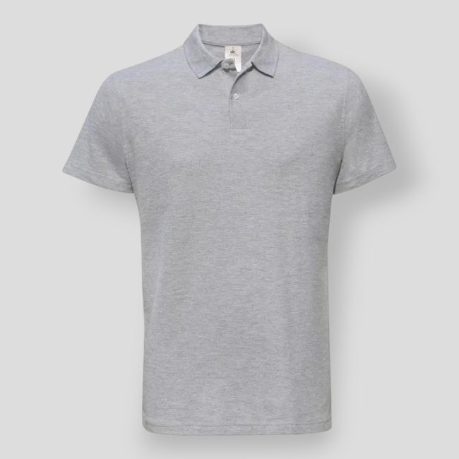 Polo z dzianiny piqué - Heather Grey - B&C