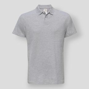 Polo en maille piquée - Heather Grey - B&C