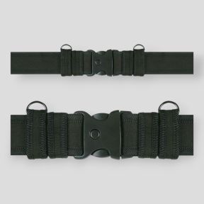 Pas bezpieczeństwa z cordury z klamrą 3-punktową - Czarny - Patrol Equipement