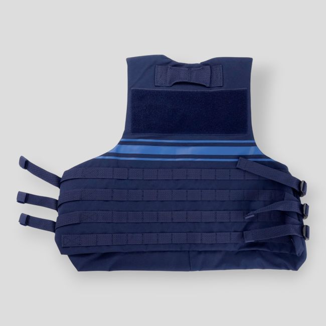 Housse de gilet pare-balles Raid avec passants Molle Police Municipale - Bleu Marine - Patrol Equipement